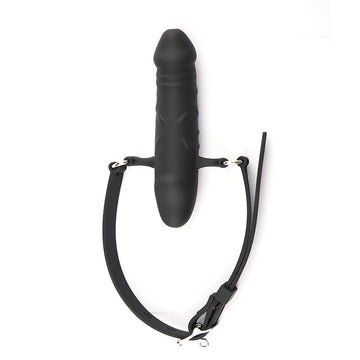 Zwarte Dubbele BDSM DildoGag