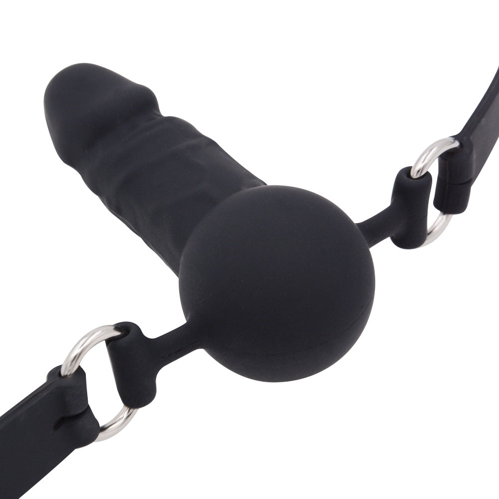 BDSM Femdom Strap On DildoGag