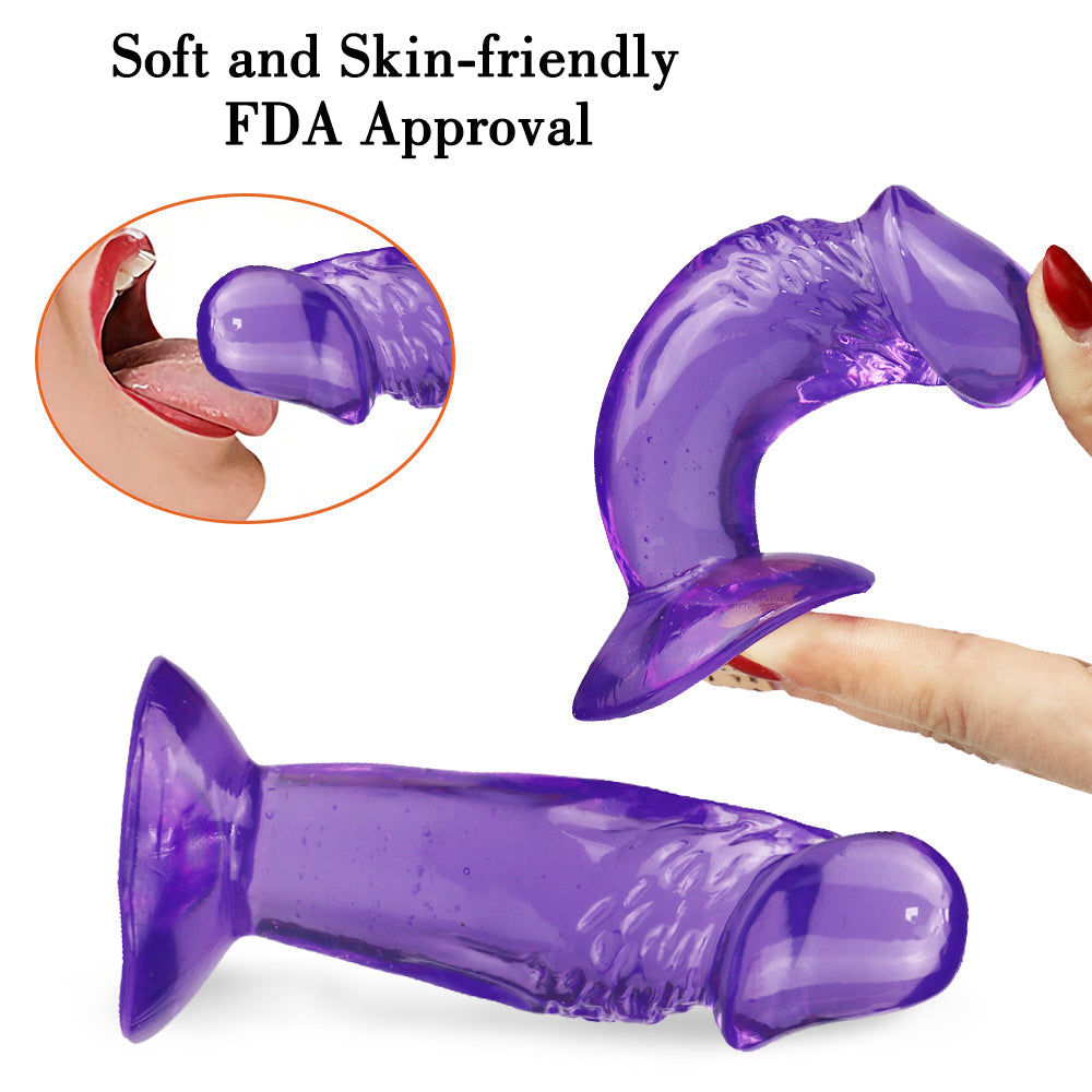 11cm Realist Paars Ruw Mini Dildo