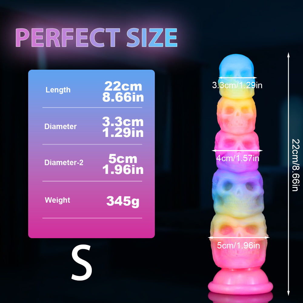 Glow in the Dark Schedel Anal Dildo