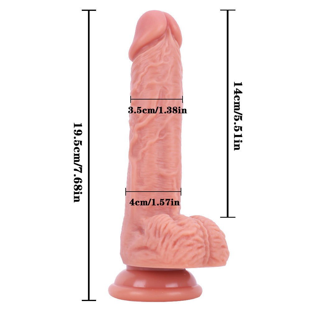 Realistische Kleine Dildo Met Textuur 19 cm