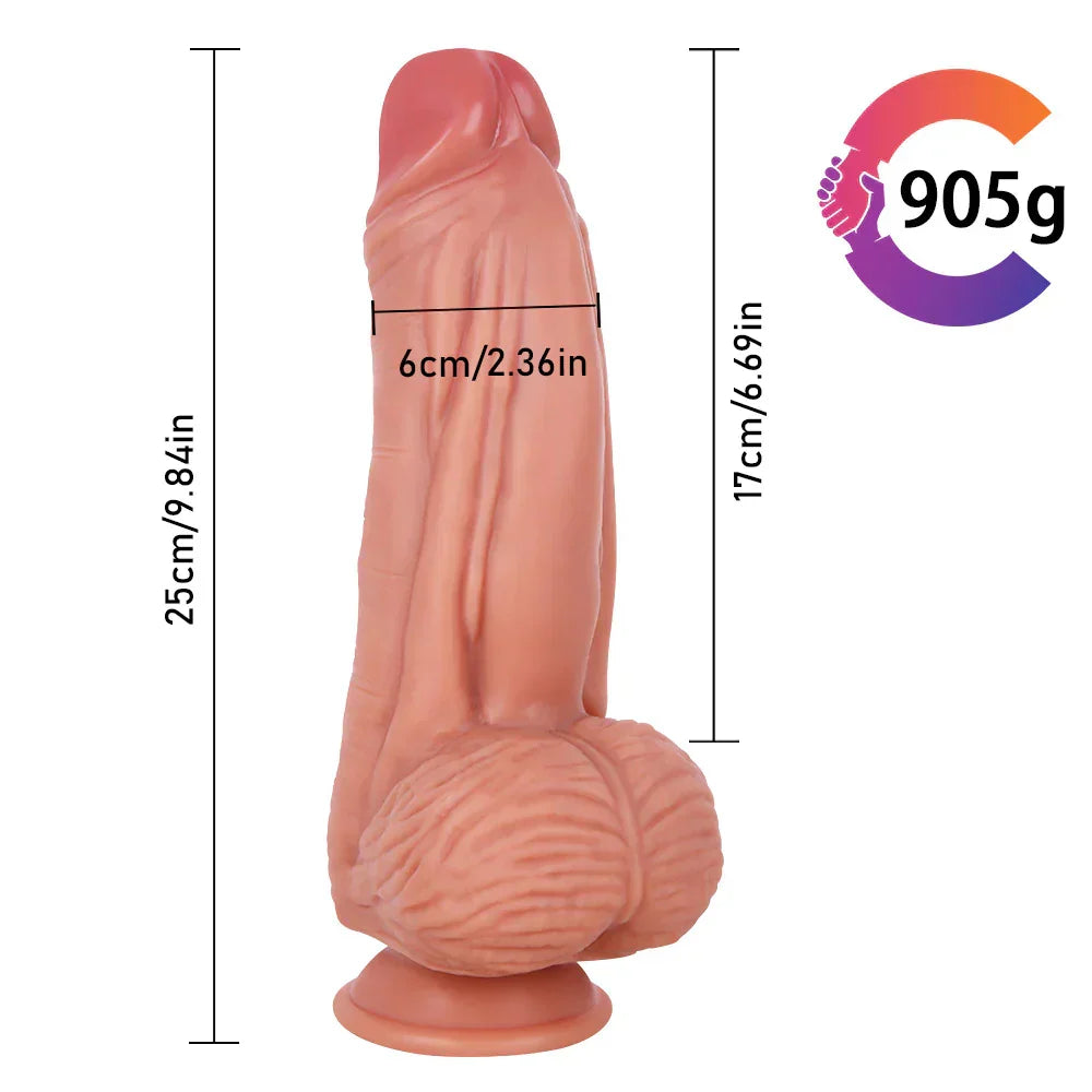 25cm Siliconen Voorbinddildo Voor Koppels