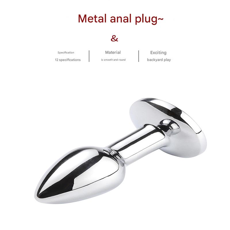 Extra Kleine Metalen Buttplug Diamant in Kleuren
