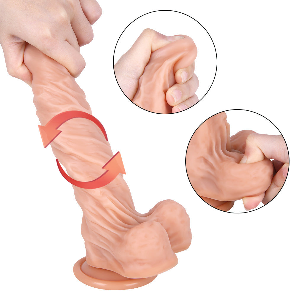 Realistische Getextureerde Anal Strap On Dildo