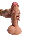 Afbeelding in Gallery-weergave laden, Meest realistische dildo&#39;s 8 inch met ballen waterdicht