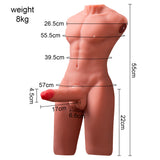 画像をギャラリー ビューアにロード Male Torso Sex Doll Realistic Thrusting Dildo