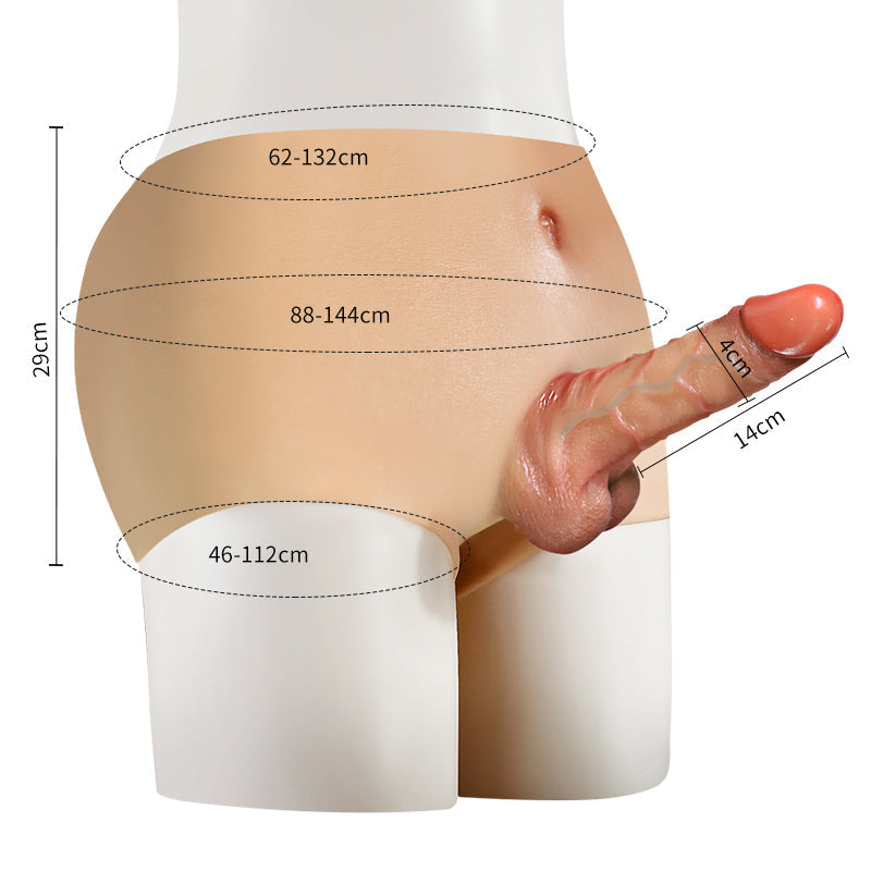 Realistische Dildopanties 14cm Holle Dildo Met Siliconen