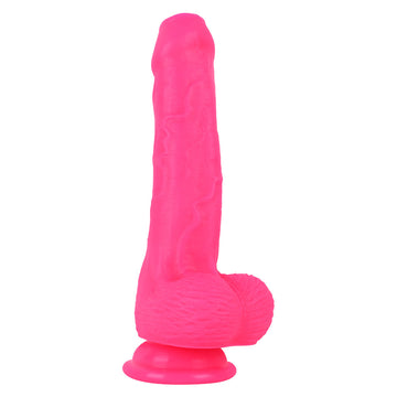 20.3cm Pink Dildo Realistische Voorhuid Silicone