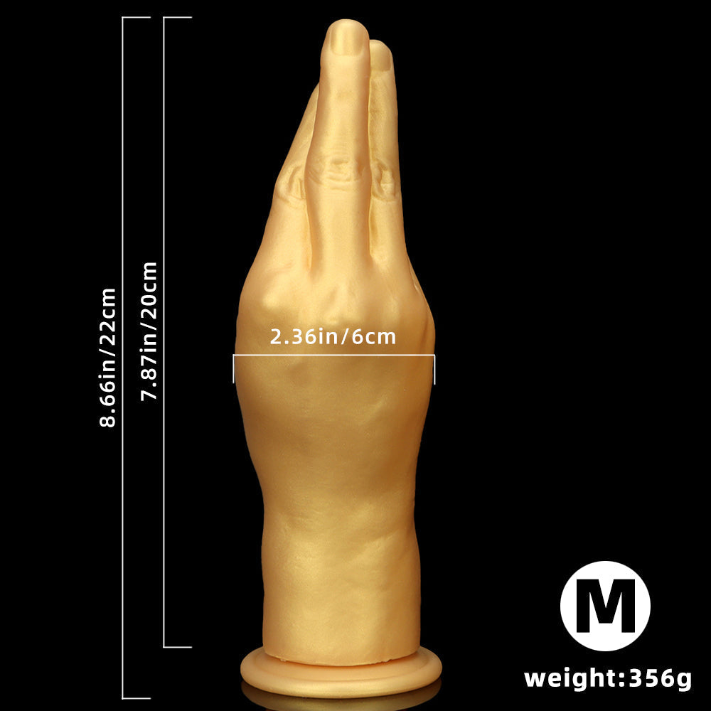 Gouden Siliconen Hand Fisting Dildo Realistisch