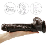 Afbeelding in Gallery-weergave laden, 9 Inch koffie dildo