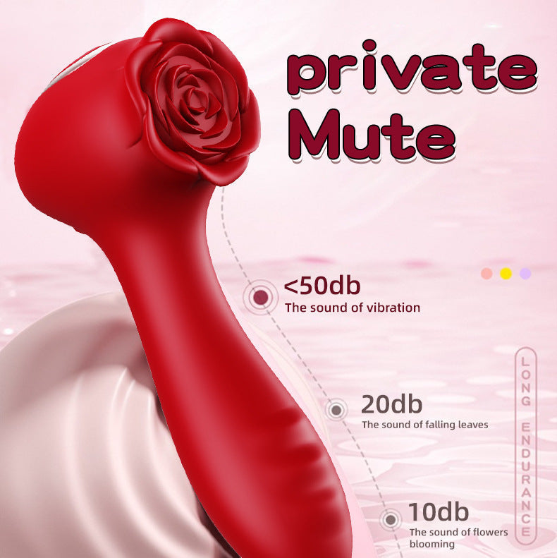Rode Roos Clitoris Wand Vibrator voor Vrouwen