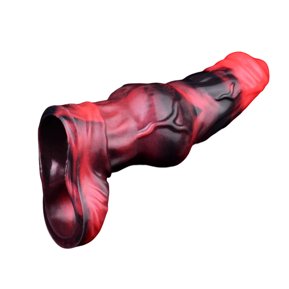 Dog Knot Vibrerende Penis Sleeve 18cm