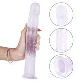 Load image into Gallery viewer, Clear Suction Cup Dildo Straps On 10 Inch