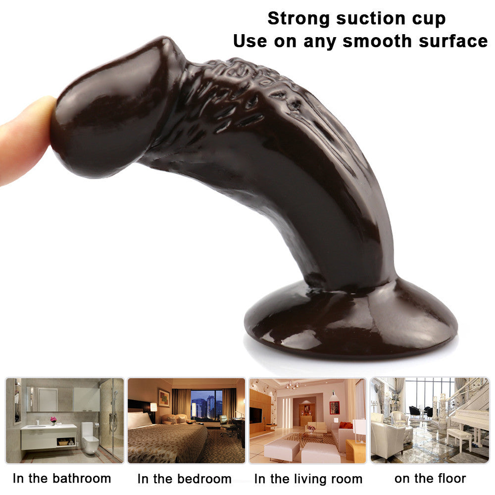 11cm Bruine Mini Dildo Met Zuignap