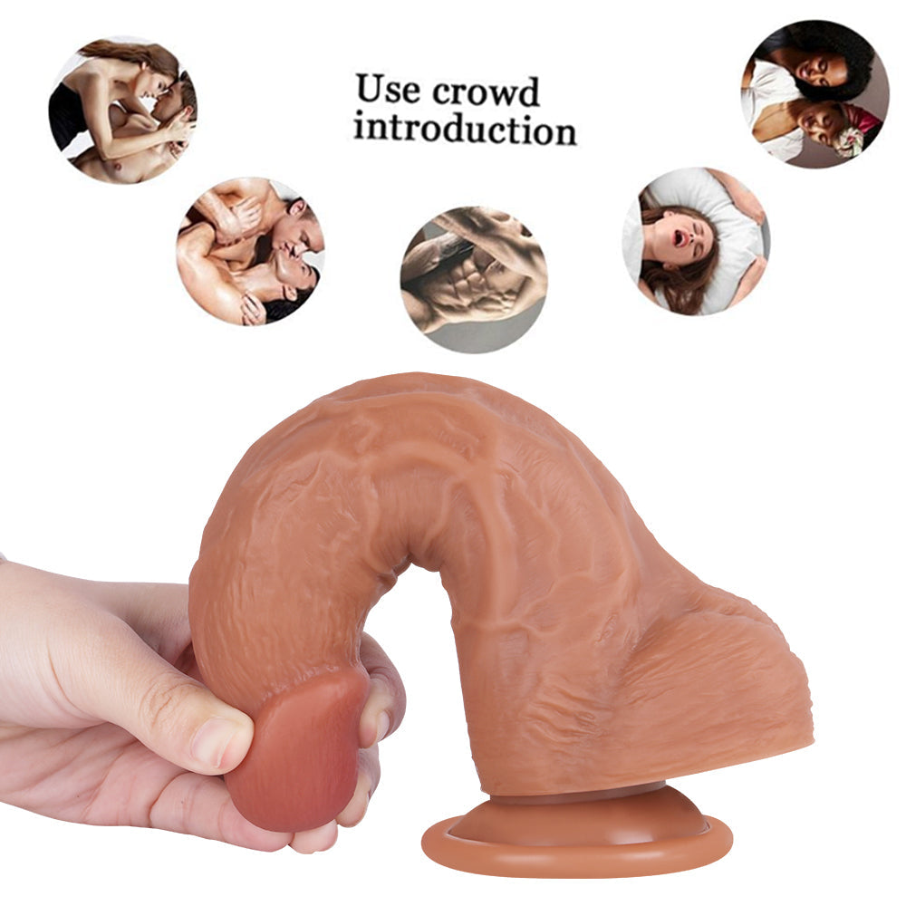 20cm Gebogen G Spot Strapon Dildo