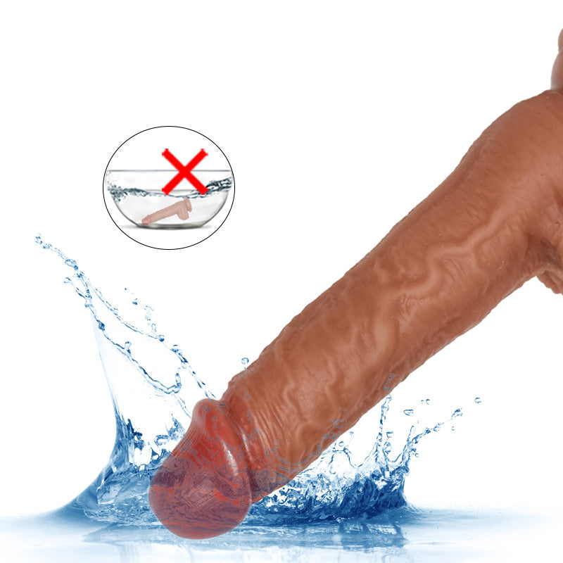 17 cm Verwarmde Vibrerende Automatische Dildo