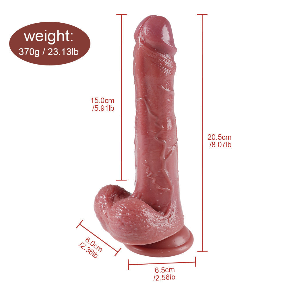20 cm Realistische Vibrerende Stotende Dildo