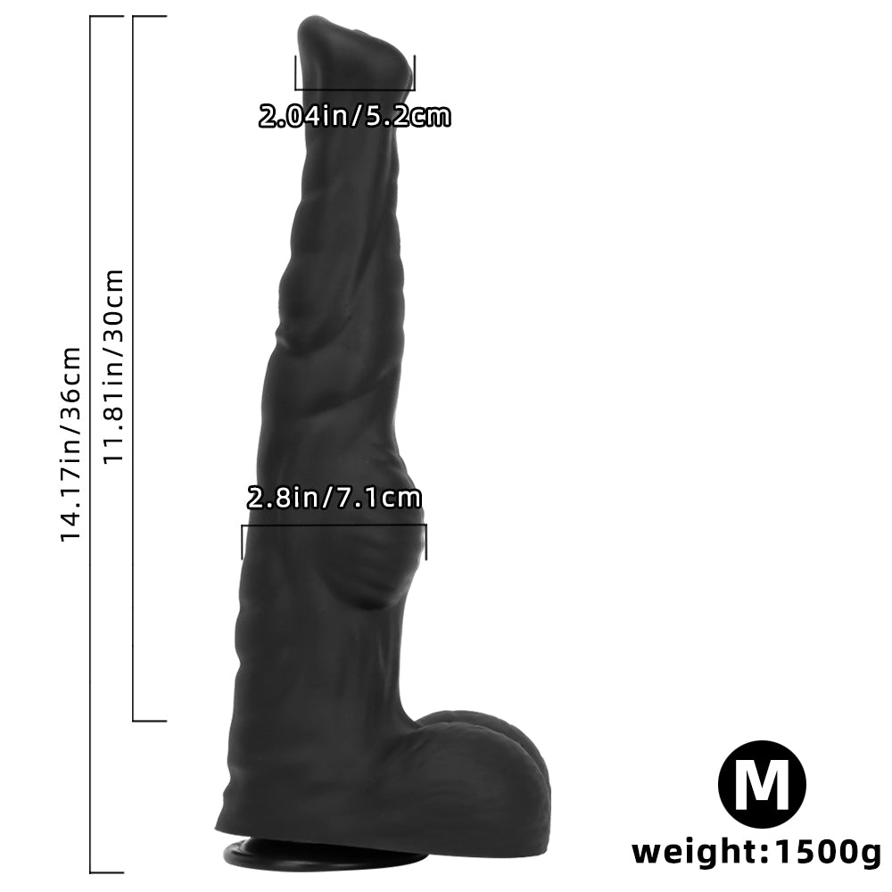 Big Black Dildos 40.65 cm Silicone Horse Cock