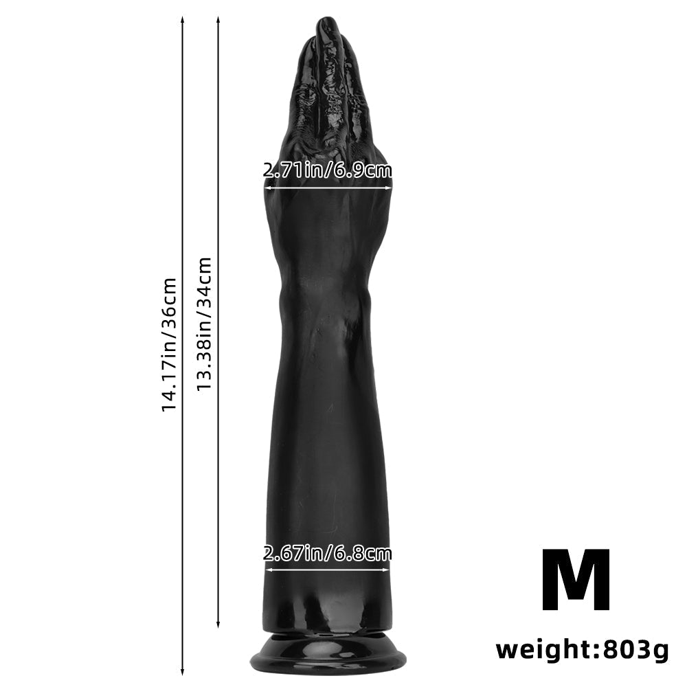 Fist Dildo Black Realistic Long Big