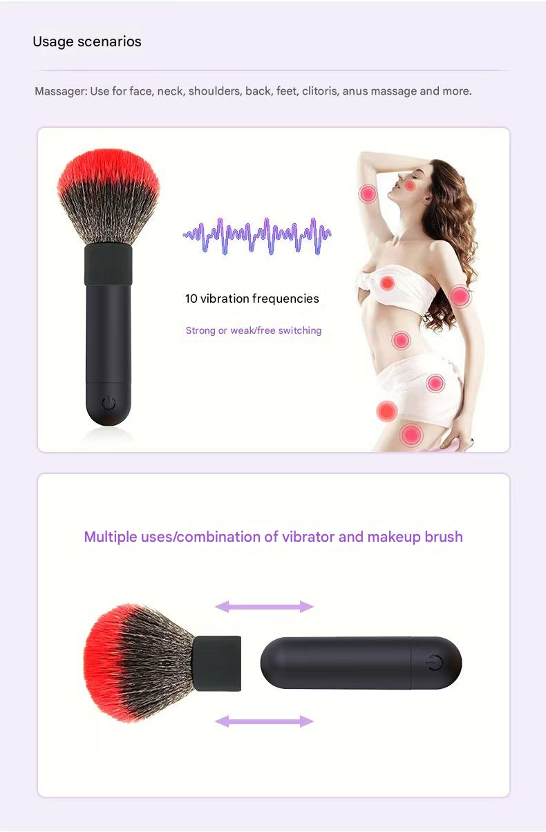 Discreet Bullet Vibrator Makeup Brush Stil