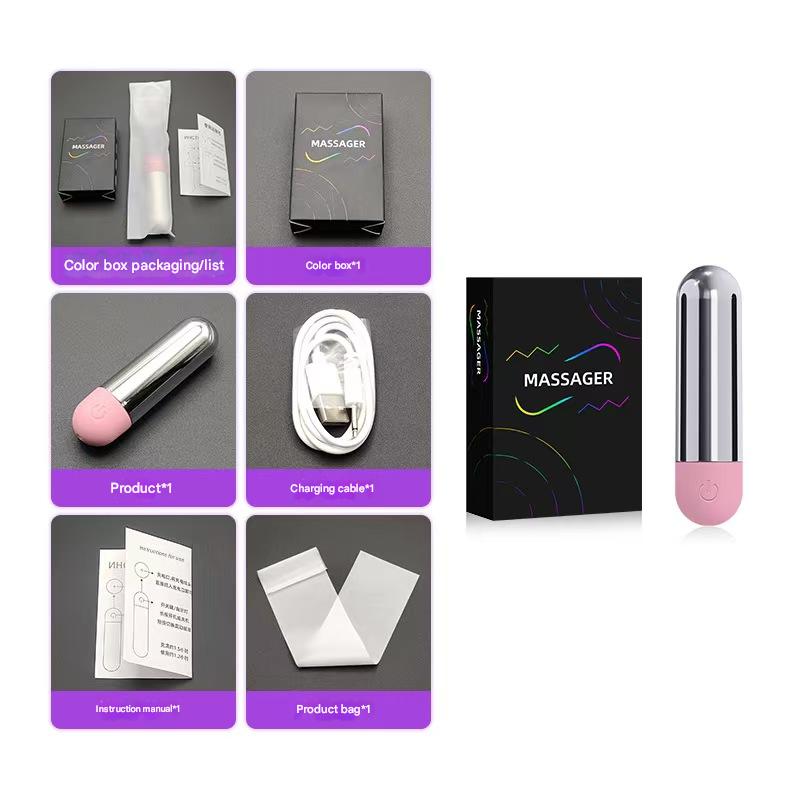 8cm Zilveren Krachtige Waterdichte Bullet Vibrator