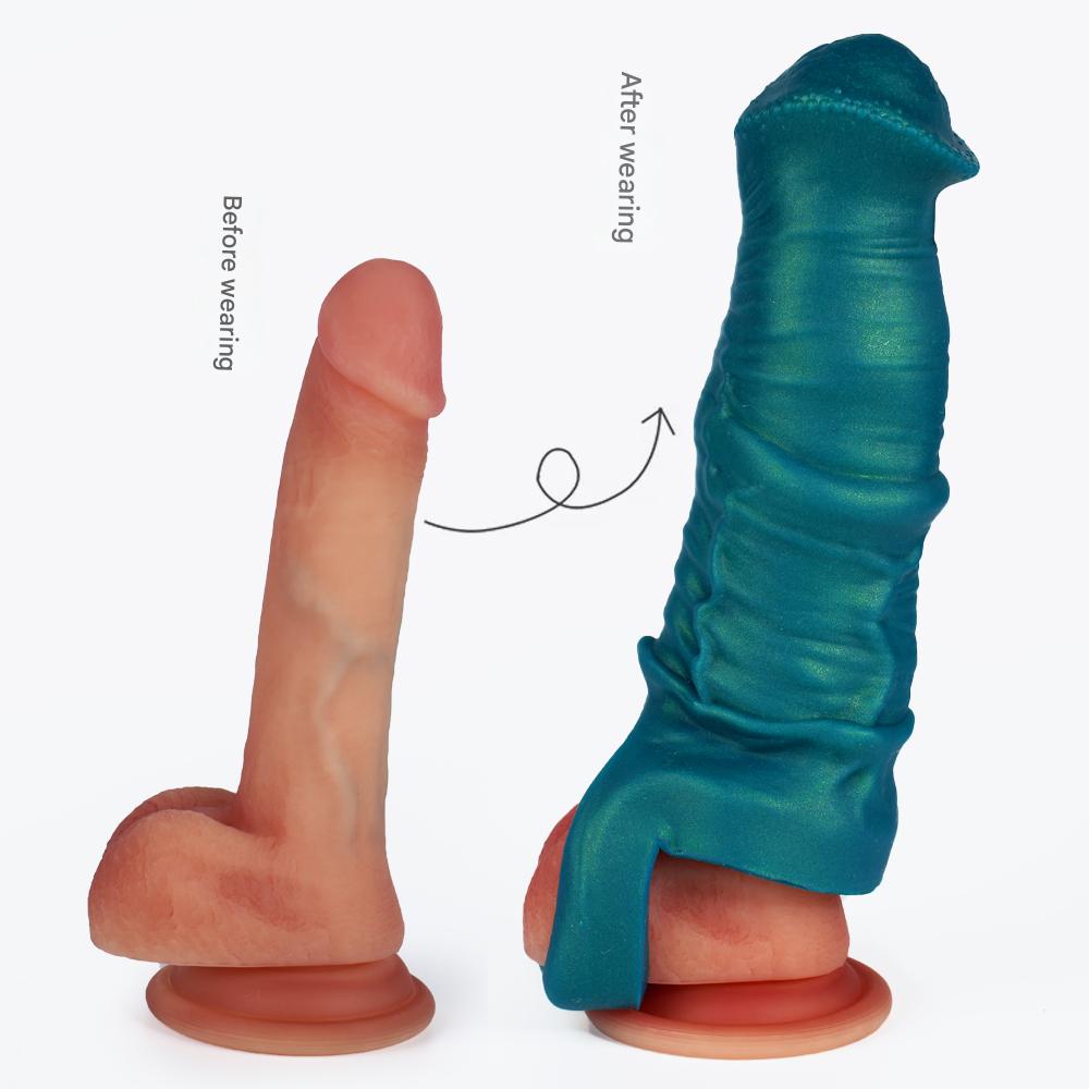 Fantasy Horse Penisextension 18 cm Met Ribbels