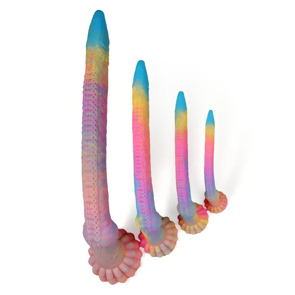 78 cm Lichtgevende Fantasy XXL Tenticle Dildo