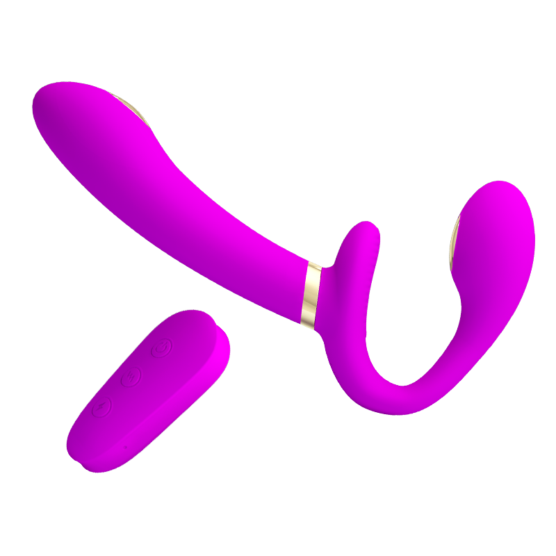 Vibrerende Strapless Dildo Met Afstandsbediening En Elektrostimulatie