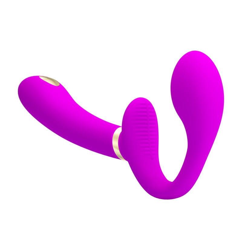 Vibrerende Strapless Dildo Met Afstandsbediening En Elektrostimulatie