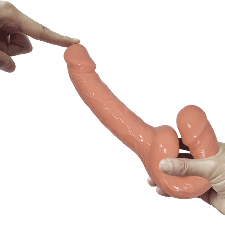 Realistische Dildo Strapless Strapon met Dubbele Uiteinden