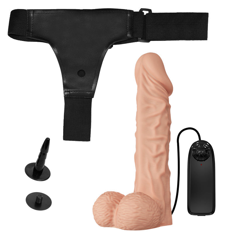 24cm Vac-U-Lock Vibrator Strapon Dildo