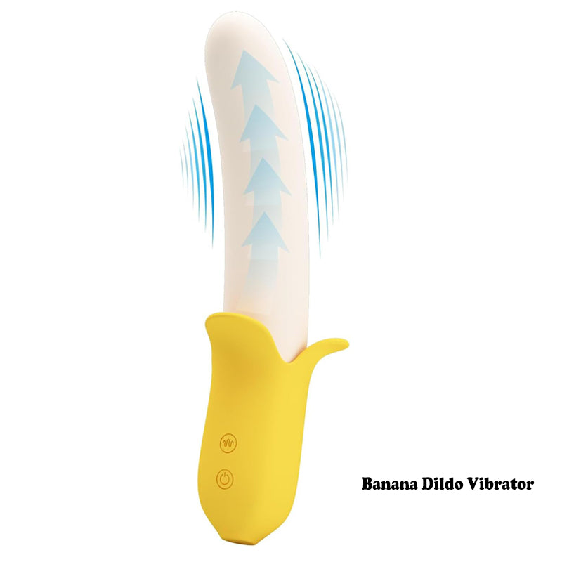 Clitoris Stimulator 19.3 cm Siliconen Banaanvorm