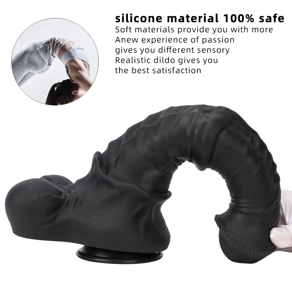 Grote Black Horse Dildo XXL Formaat 34cm