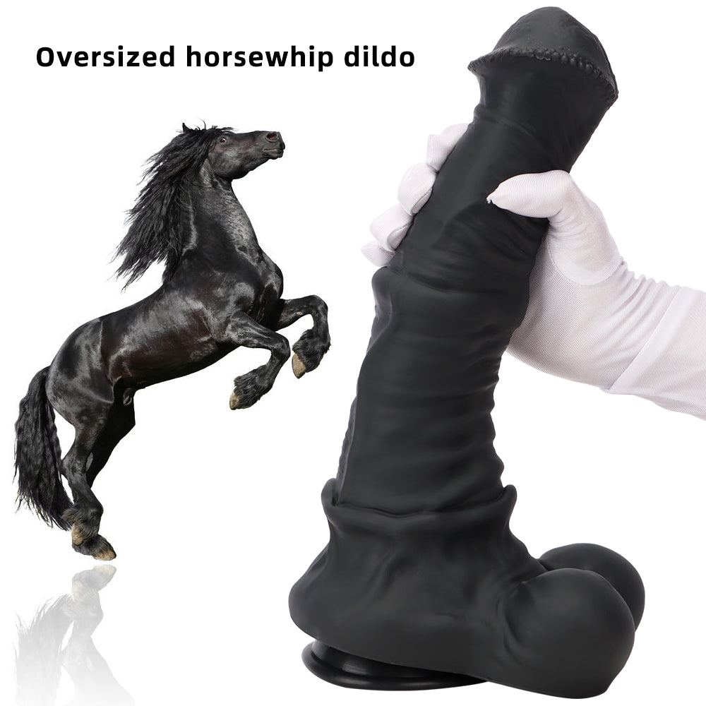Grote Black Horse Dildo XXL Formaat 34cm