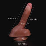 Charger l&#39;image dans la galerie, Realistische Huid Dildo&#39;s Zuignap 9 Inch