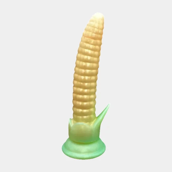 Vibrerende Silicone Dildo 18.5 cm Met Maïstextuur