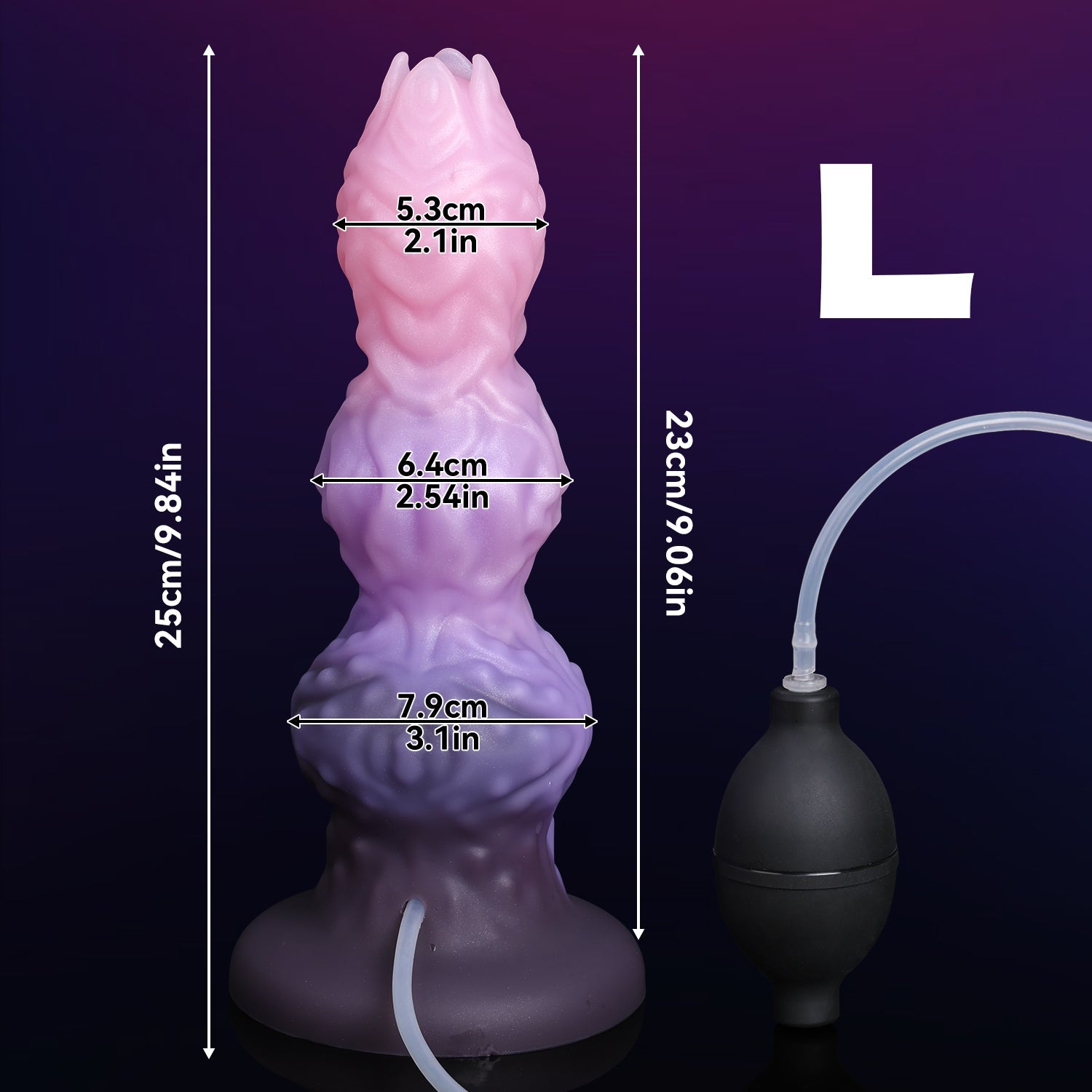 Alien Dildo Knot Textured Egg Spray Fantasy