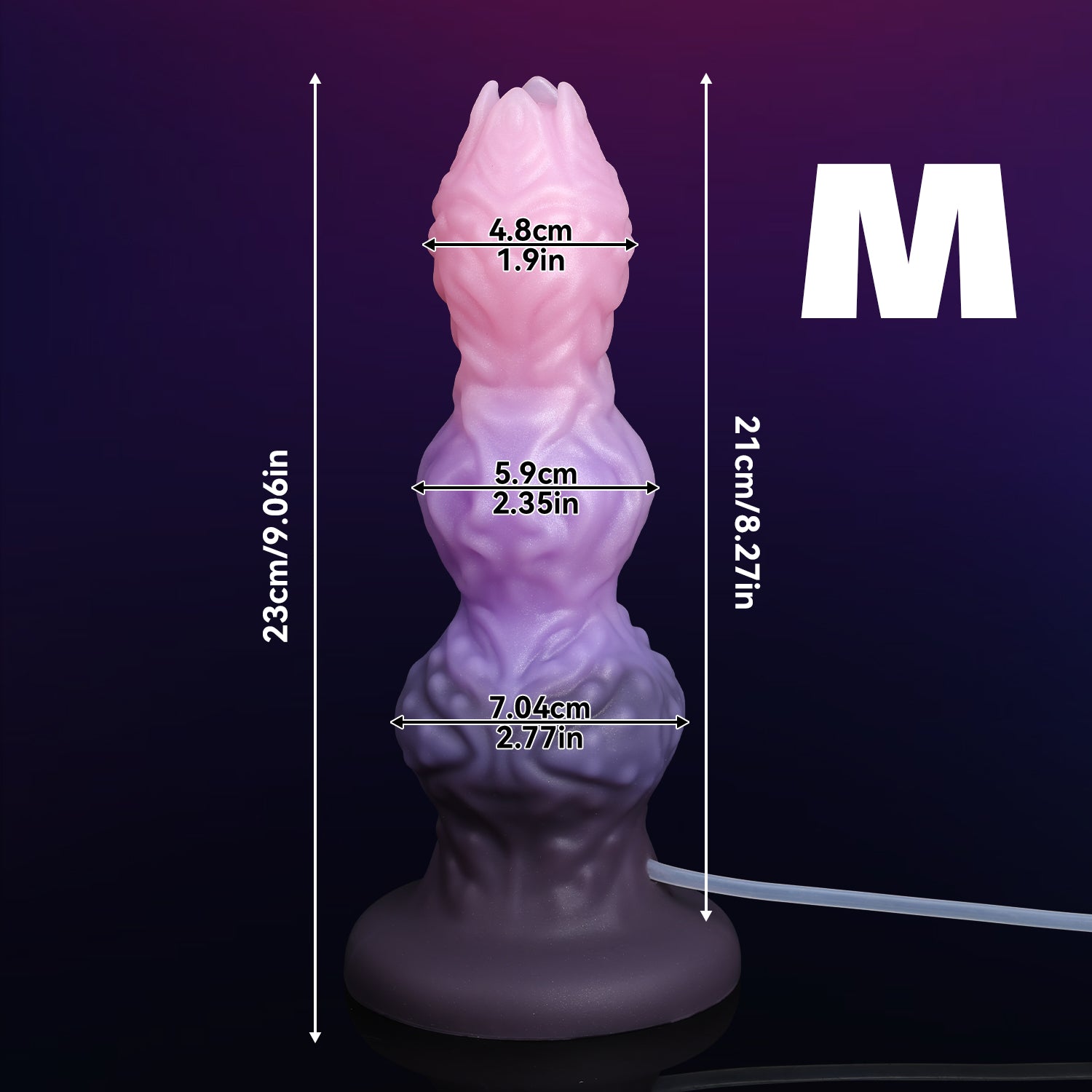 Alien Dildo Knot Textured Egg Spray Fantasy