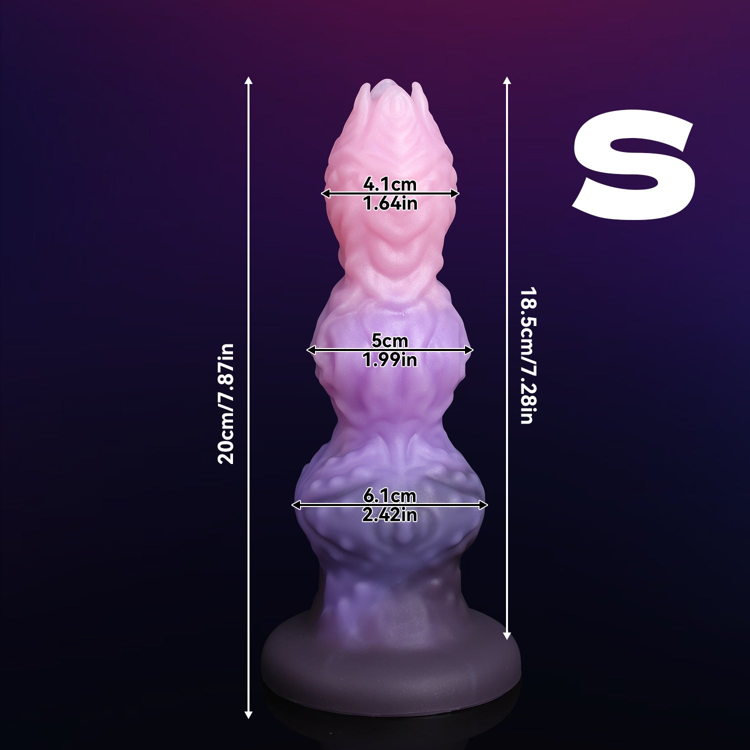 Alien Dildo Knot Textured Egg Spray Fantasy