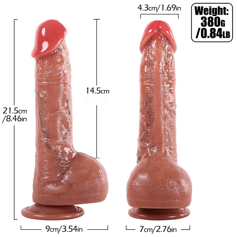 20cm Stotende Squirting dildo Met Vibratie