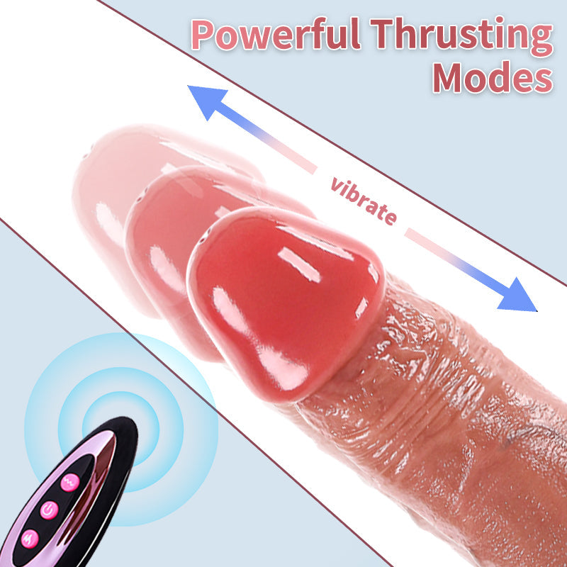 20cm Stotende Squirting dildo Met Vibratie