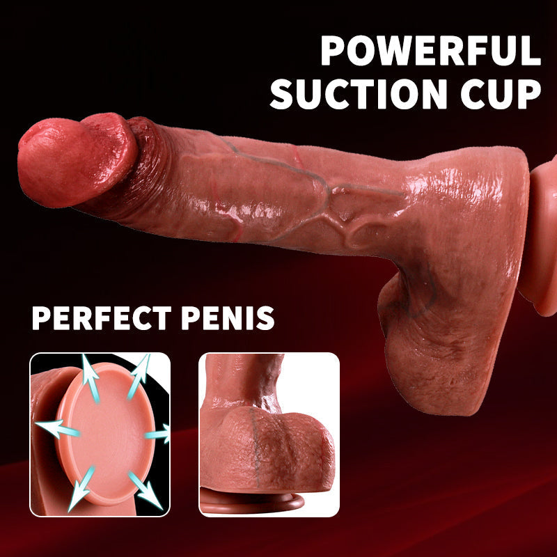 Realistische Dildo met Ballen 5 cm Diameter