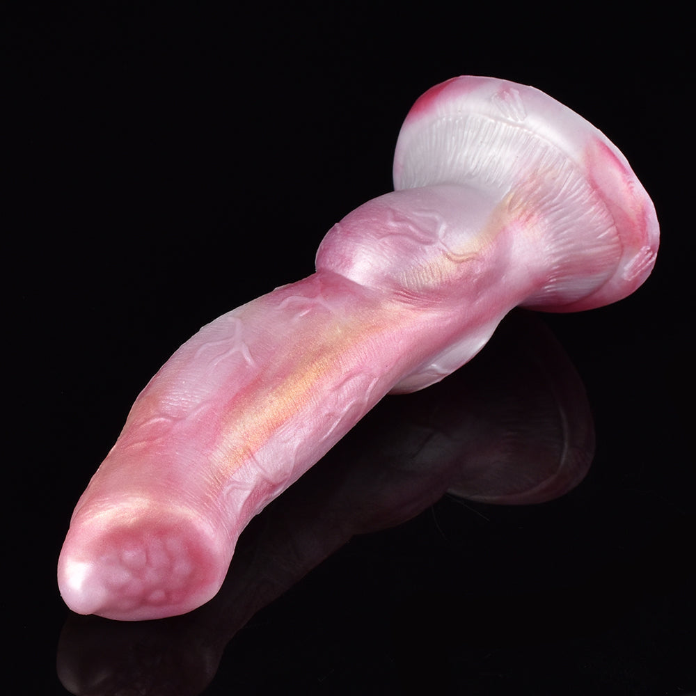 Roze Bulldog Dildo Opblaasbaar 22 cm