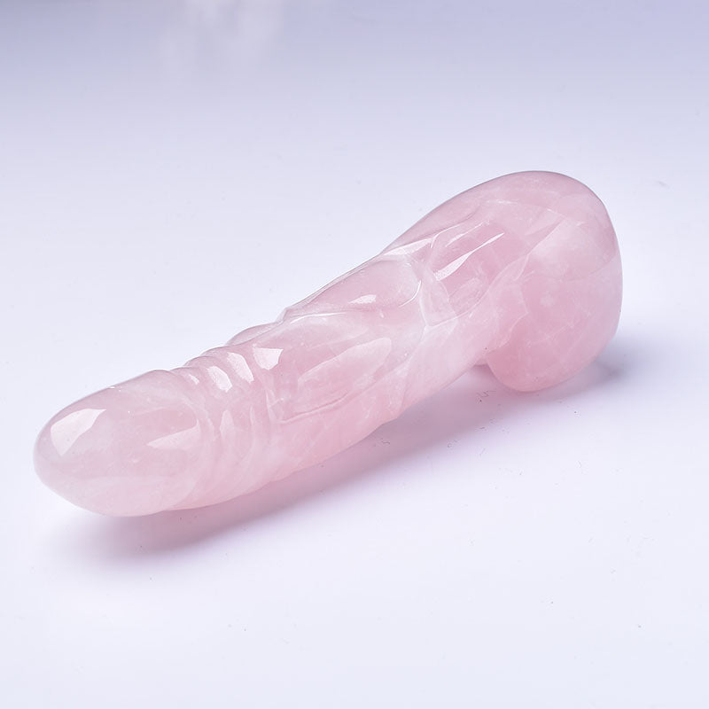 Pink Kristallen Penis Roze Kwarts Dildo