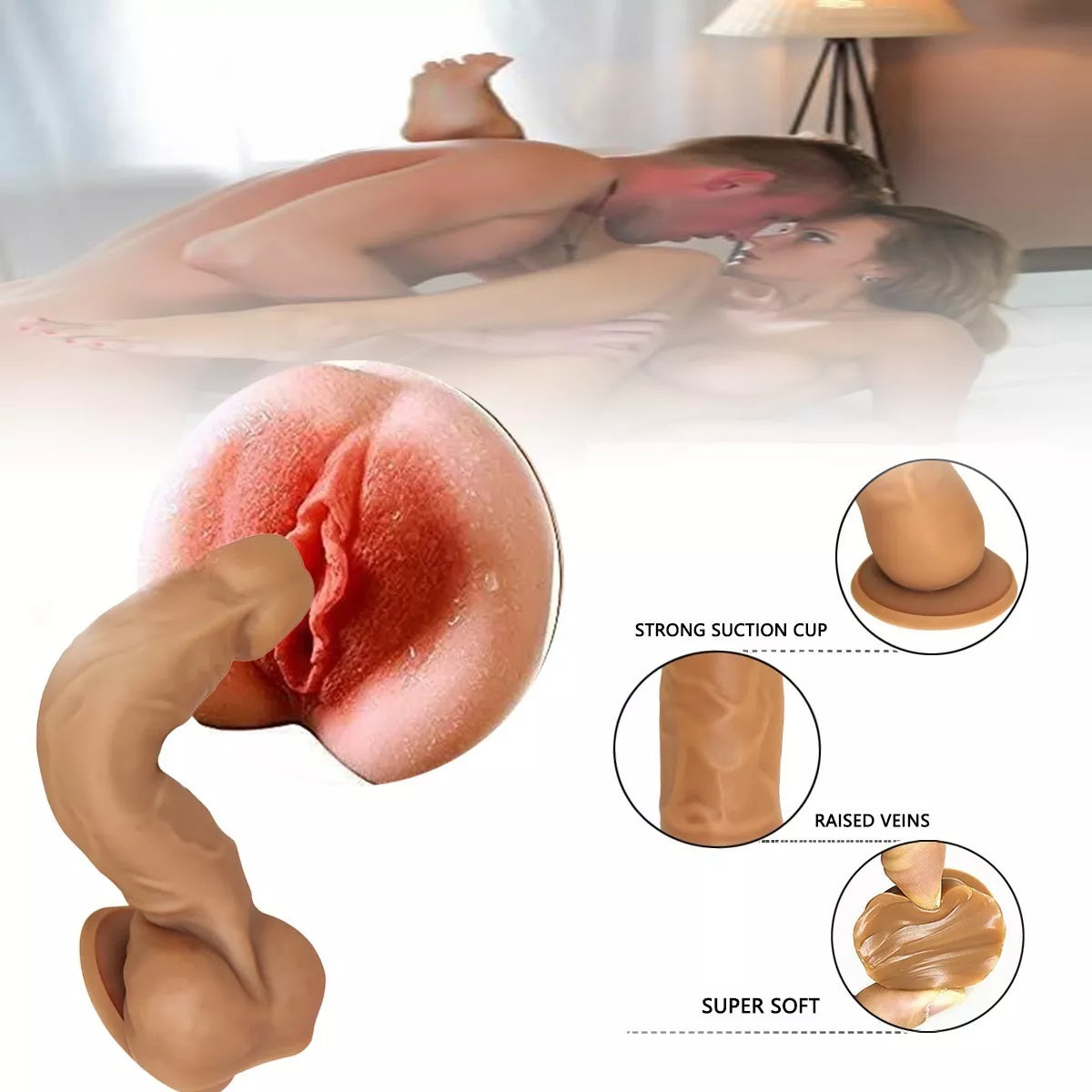 16 cm Realistische Dual Density Siliconen Dildo