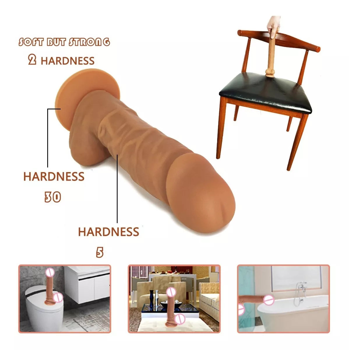 16 cm Realistische Dual Density Siliconen Dildo