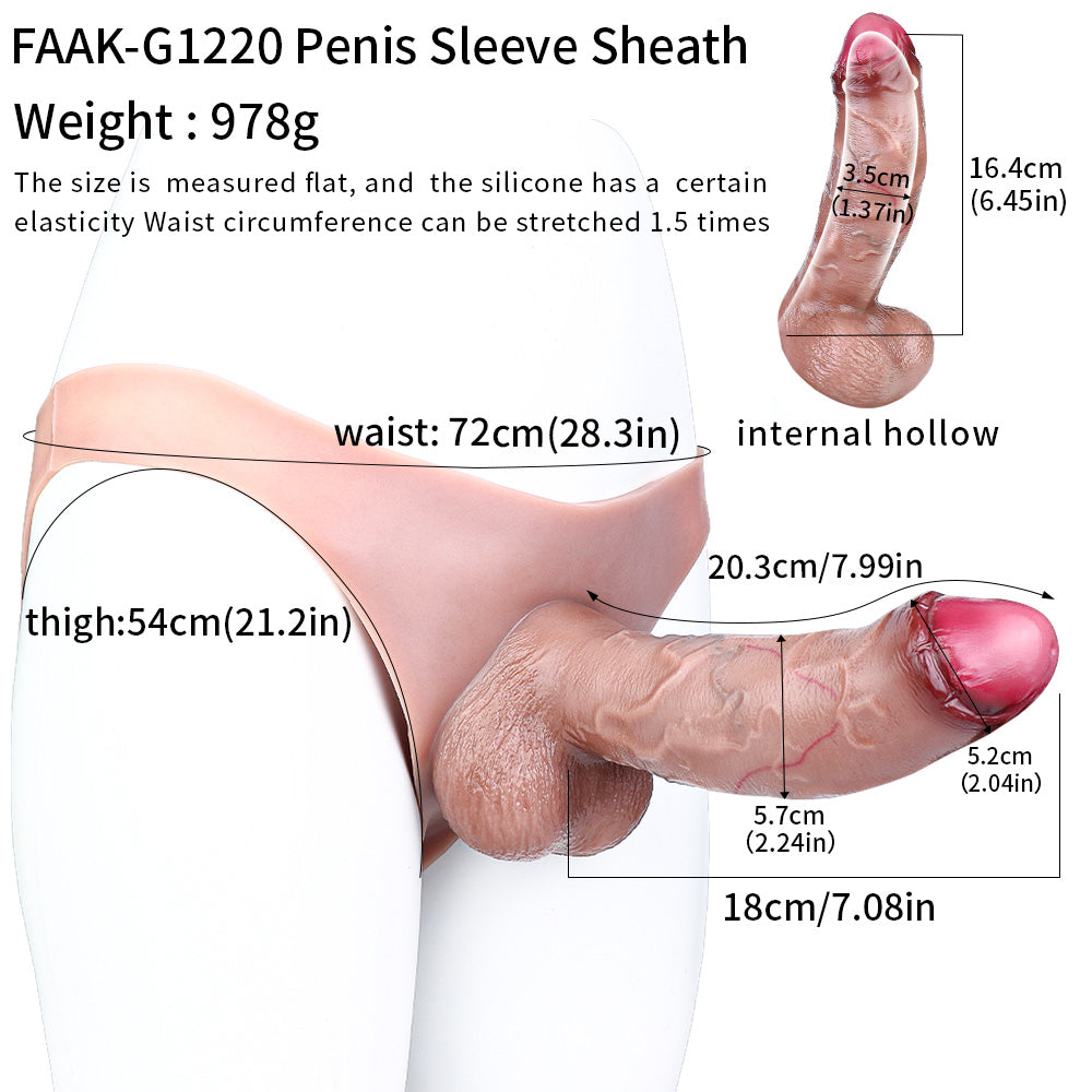 Siliconen Dildopanties 20cm Voor Realistische Pasvorm
