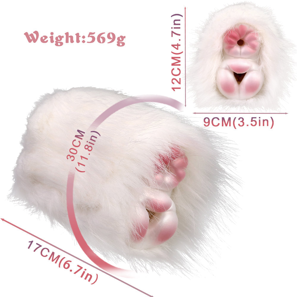 Witte Cavia Pocket Pussy Met Dubbele Ingang