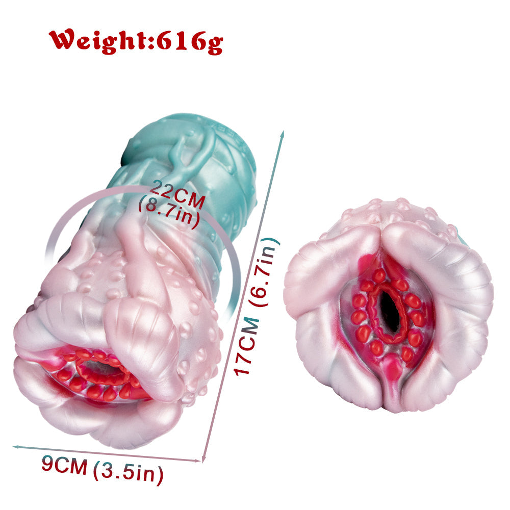 Parelmoer Monster Pocket Pussy Van Silicone