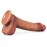 Charger l&#39;image dans la galerie, Elastische testikels 9 inch slanke realistische dildo